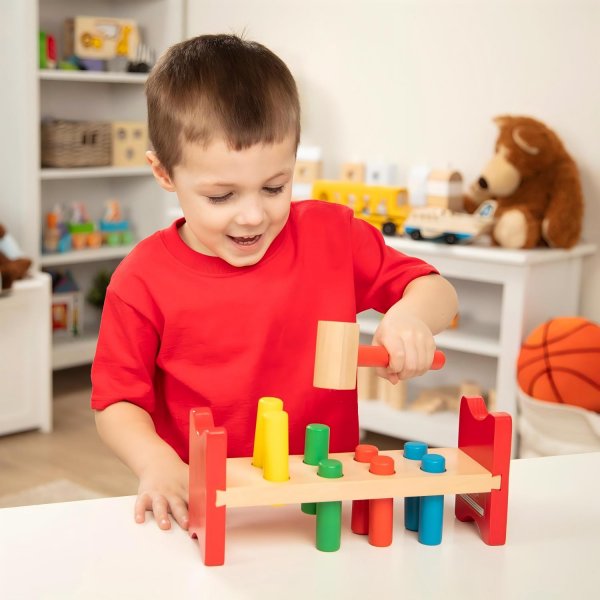 Wooden Pound-A-Peg Toy