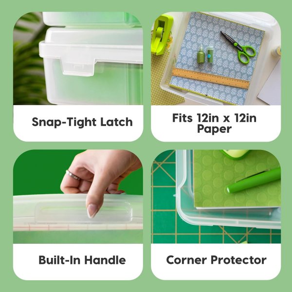 Scrapbook Paper Storage Cases Organizers